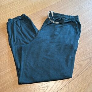 Womens halo boyfriend jogger size large Heather teal color